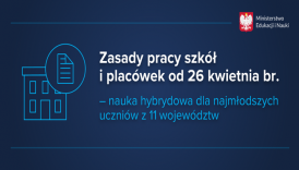 Czytaj więcej o: Zasady pracy szkół od&nbsp;26 kwietnia br.